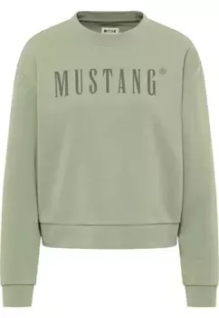 Толстовка MUSTANG "Стиль Bea C с логотипом", зеленый