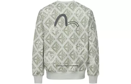 Толстовка мужская абрикосового цвета по всей земле Evisu, цвет Apricot color all over the ground