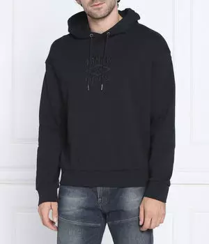 Толстовка мужская Armani Exchange с вышитым логотипом, синий