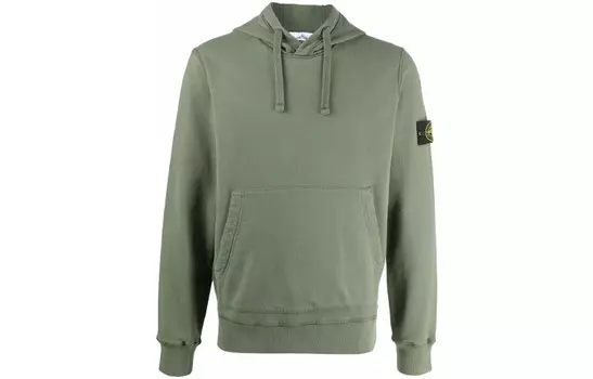 Толстовка мужская армейский зеленый Stone Island, зеленый