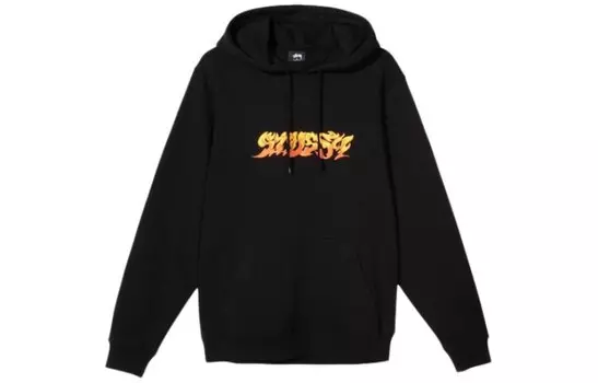 Толстовка мужская BKX черная камуфляжная Stussy, черный