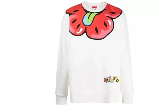 Толстовка мужская Boke Flower Series белая Kenzo, белый