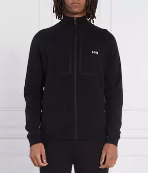 Толстовка мужская Boss Green на молнии с воротником-стойкой, черный