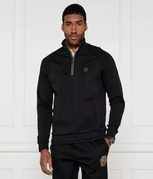 Толстовка мужская Boss Green с воротником на молнии, черный