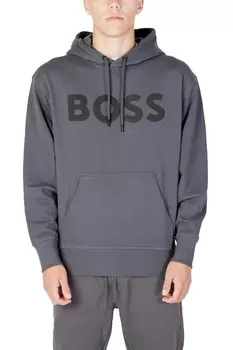 Толстовка мужская BOSS с капюшоном, серый