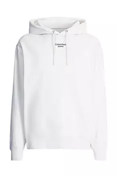 Толстовка мужская Calvin Klein Jeans с контрастным логотипом, белый