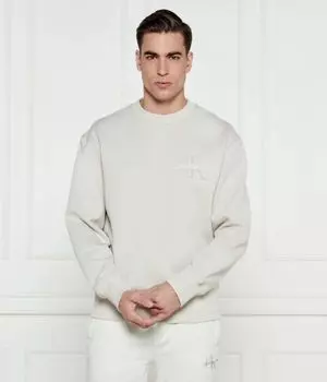 Толстовка мужская Calvin Klein Jeans с круглым вырезом, экрю