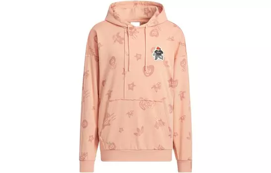 Толстовка мужская CHARR MORITA красная/розовая Adidas Originals, красный/розовый