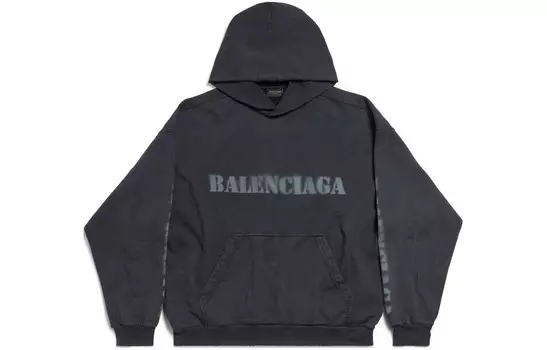 Толстовка мужская черная Balenciaga, черный