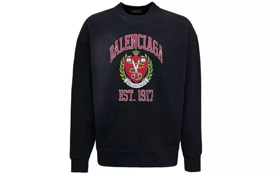 Толстовка мужская черная Balenciaga, черный