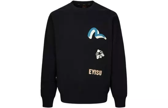 Толстовка мужская черная Evisu, черный