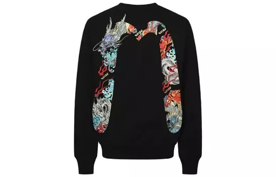 Толстовка мужская черная Evisu, черный