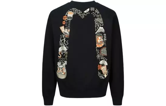 Толстовка мужская черная Evisu, черный