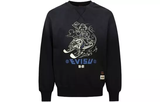 Толстовка мужская черная Evisu, черный