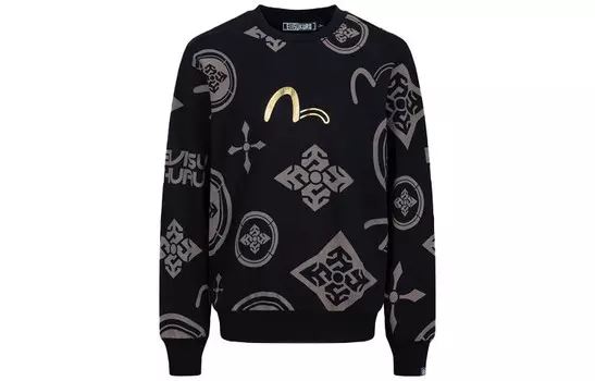 Толстовка мужская черная Evisu, черный