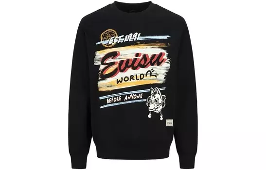 Толстовка мужская черная Evisu, черный