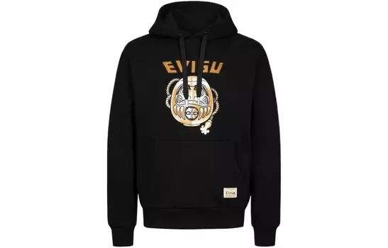 Толстовка мужская черная Evisu, черный