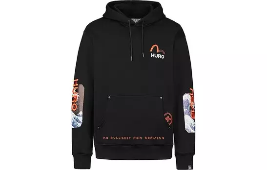 Толстовка мужская черная Evisu, черный