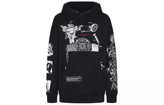 Толстовка мужская черная Givenchy, черный