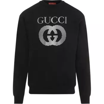 Толстовка мужская черная Gucci, черный