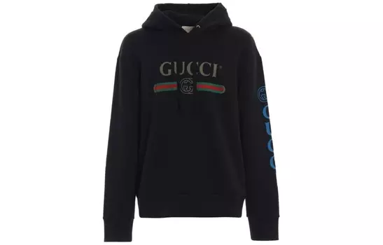 Толстовка мужская черная Gucci, черный
