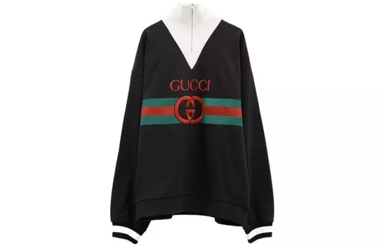 Толстовка мужская черная Gucci, черный
