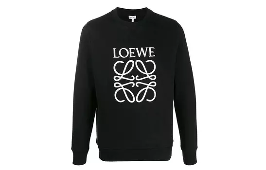 Толстовка мужская черная Loewe, черный