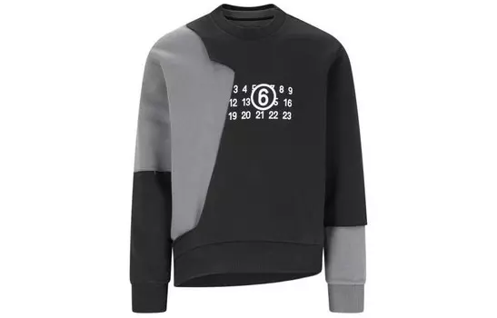 Толстовка мужская черная Mm6 Maison Margiela, черный