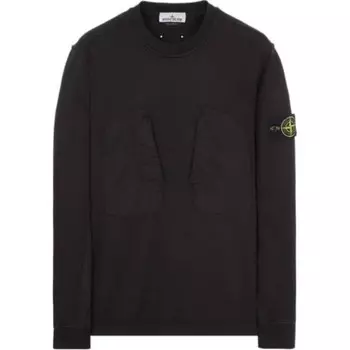 Толстовка мужская черная Stone Island, черный
