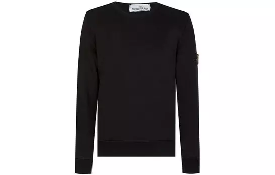 Толстовка мужская черная Stone Island, черный