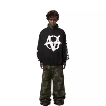 Толстовка мужская черная Vetements, черный