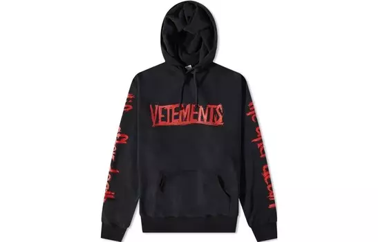 Толстовка мужская черная Vetements, черный