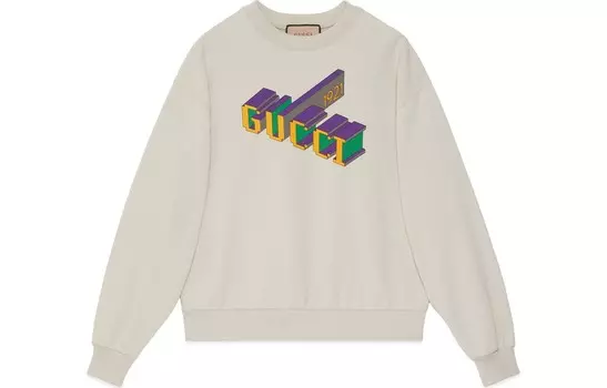 Толстовка мужская цвета слоновой кости Gucci, слоновая кость