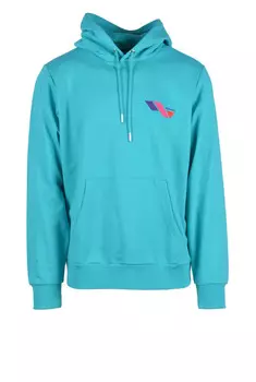 Толстовка мужская Diesel с капюшоном, ярко-голубой