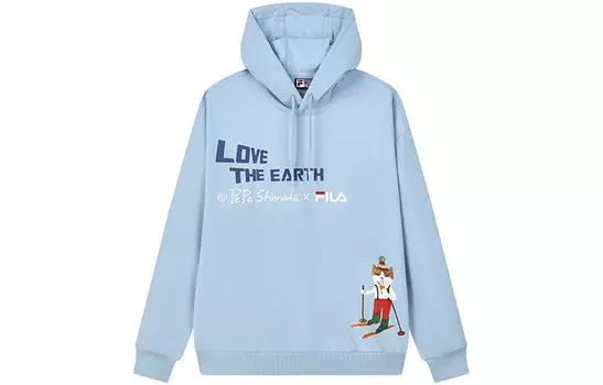 Толстовка мужская джинсовая синяя Fila, синий