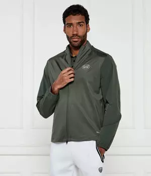 Толстовка мужская Ea7 на молнии, зеленый