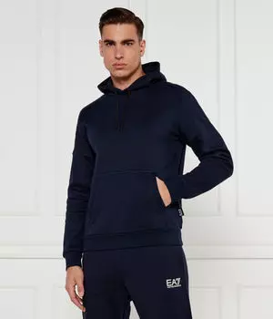 Толстовка мужская Ea7 однотонная, синий