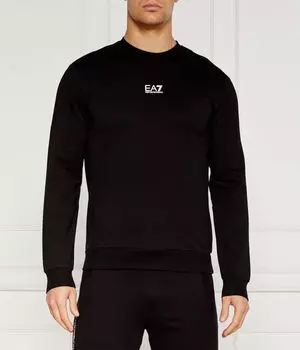 Толстовка мужская Ea7 Regular Fit с логотипом, черный