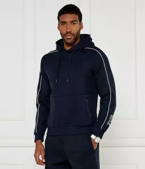 Толстовка мужская Ea7 с декоративными полосами, синий