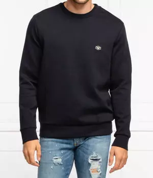 Толстовка мужская Emporio Armani с нашивкой, синий