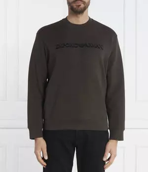 Толстовка мужская Emporio Armani свободного кроя, коричневый