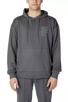 Толстовка мужская Fila с капюшоном и карманом, серый