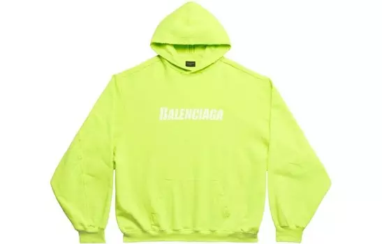Толстовка мужская флуоресцентно-желтая Balenciaga, желтый