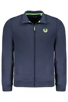 Толстовка мужская Gian Marco Venturi на молнии, синий / салатовый