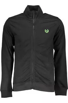 Толстовка мужская Gian Marco Venturi с логотипом, черный / зеленый