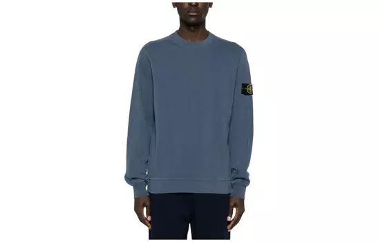 Толстовка мужская голубая Stone Island, голубой