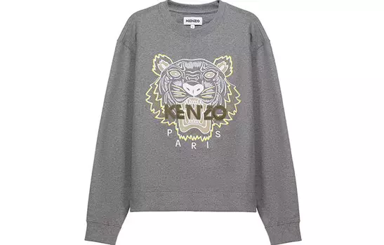 Толстовка мужская голубо-серая Kenzo, серый