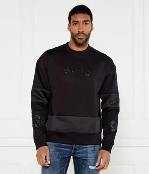 Толстовка мужская Hugo с блестящими деталями, черный