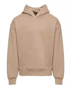 Толстовка мужская из плотного флиса Next Level, цвет tan