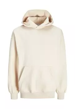 Толстовка мужская Jack & Jones с капюшоном однотонная, бежевый
